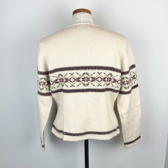 Eddie Bauer Vintage Lambswool Christmas Sweater - Picture 5 of 6